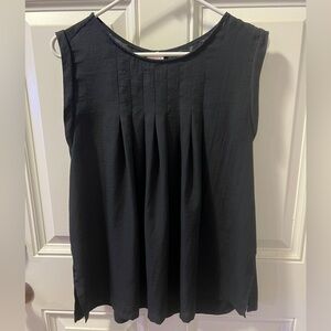 Merona Black Pleated Blouse